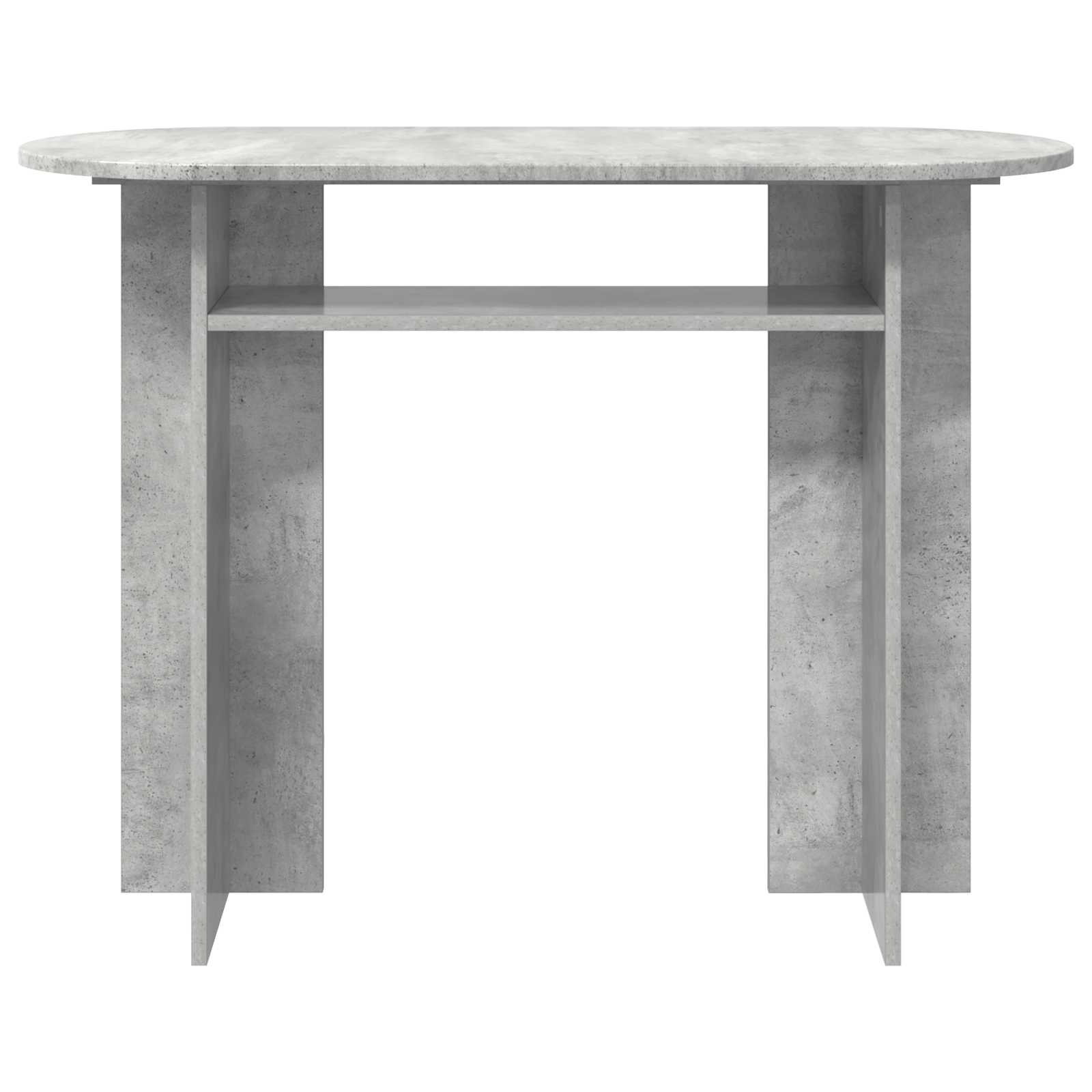 Konsolinis stalas su saugykla Betono pilka 100 x 39,5 x 75 cm