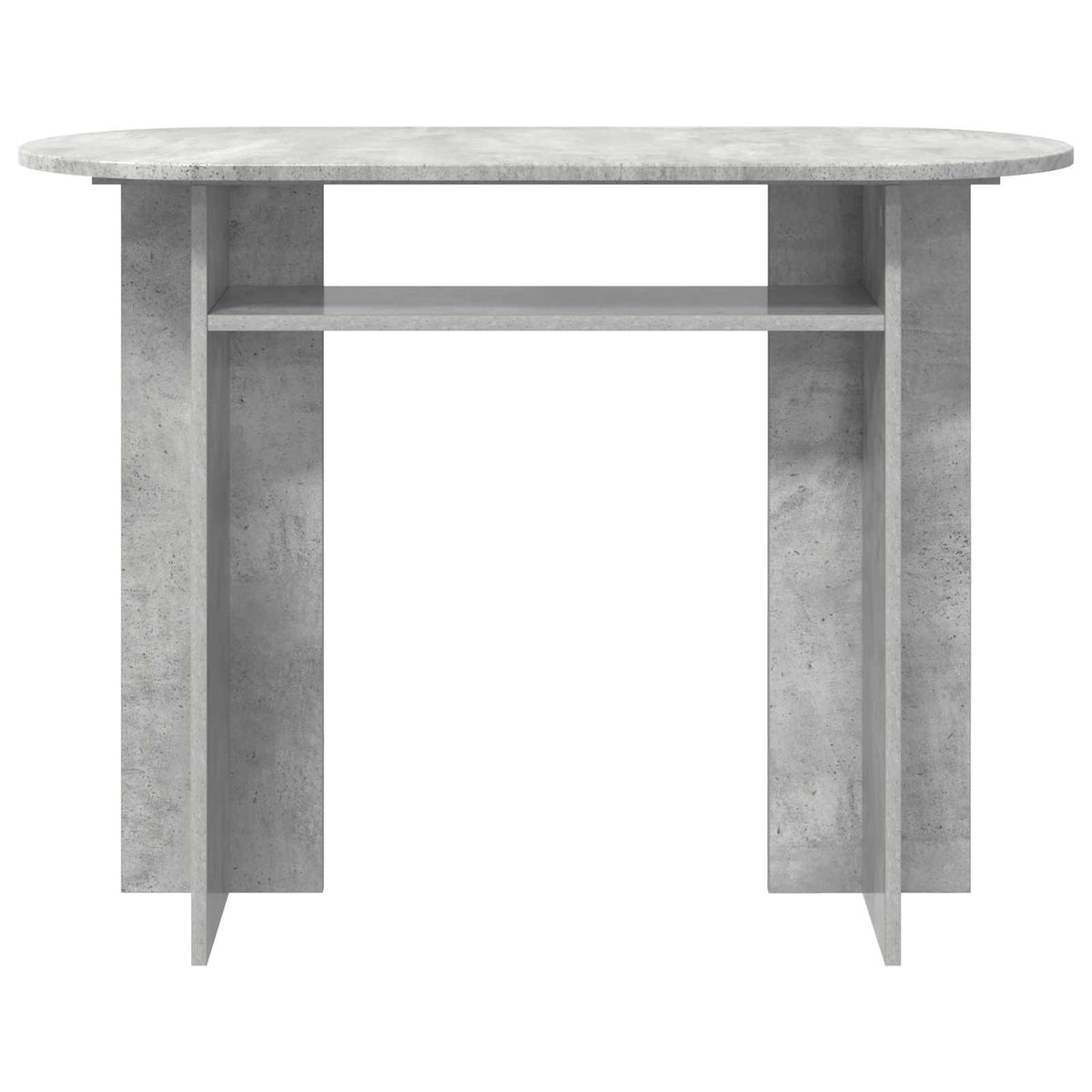Konsolinis stalas su saugykla Betono pilka 100 x 39,5 x 75 cm