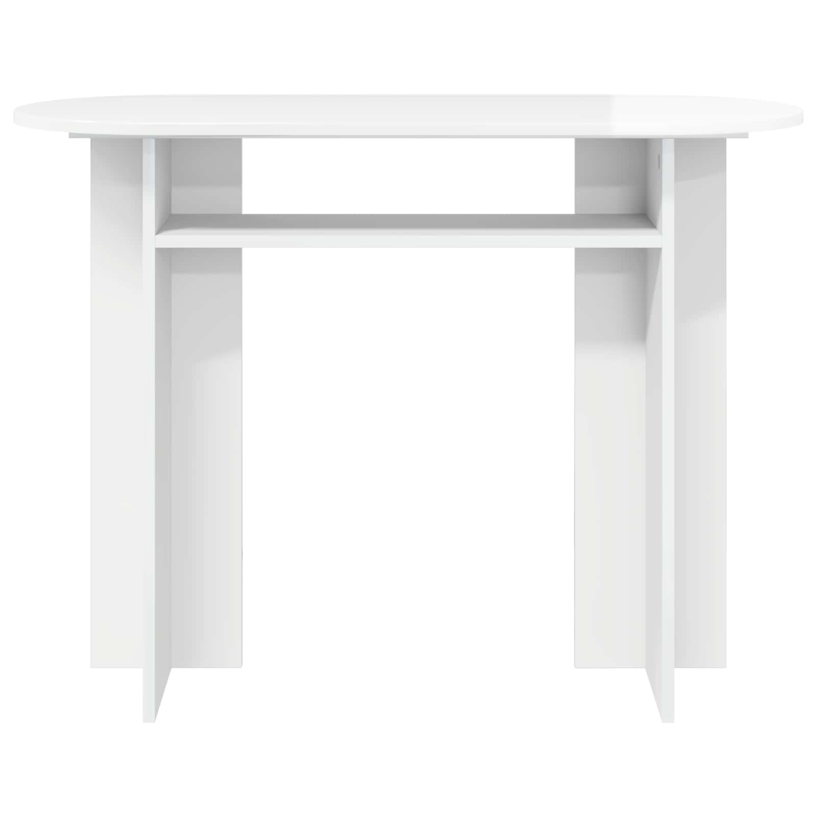 Konsolinis stalas Itin blizgi balta 100 x 39,5 x 75 cm