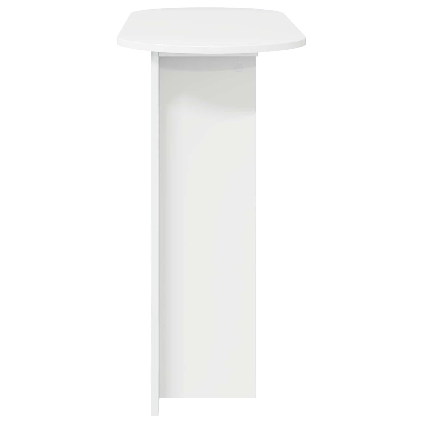 Konsolinis stalas Itin blizgi balta 100 x 39,5 x 75 cm