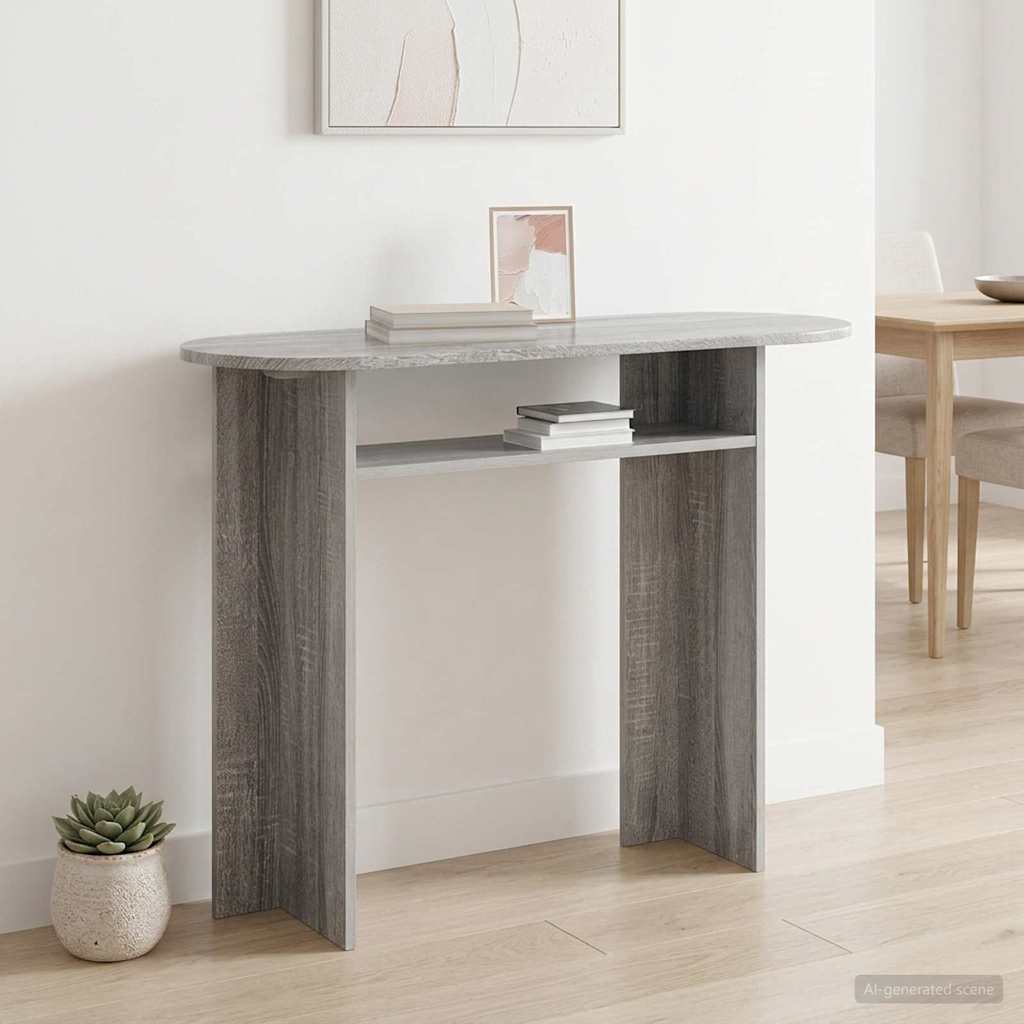 Konsolinis stalas Pilka sonoma ąžuolo 100 x 39,5 x 75 cm