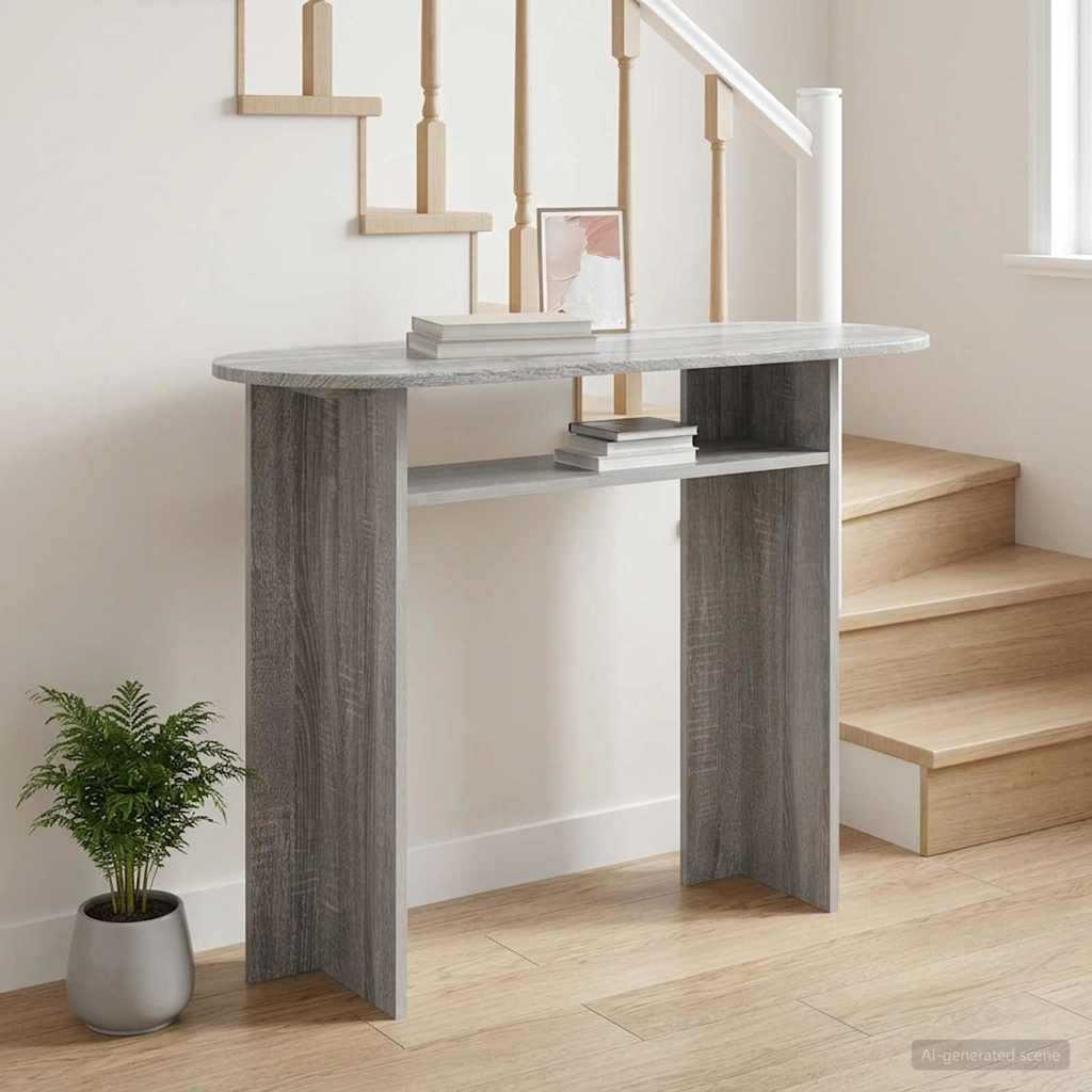Konsolinis stalas Pilka sonoma ąžuolo 100 x 39,5 x 75 cm