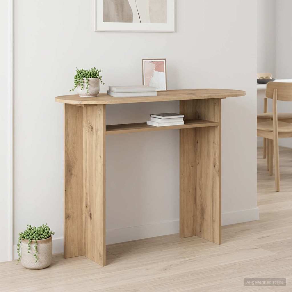 Konsolinis stalas Artisano ąžuolo 100 x 39,5 x 75 cm