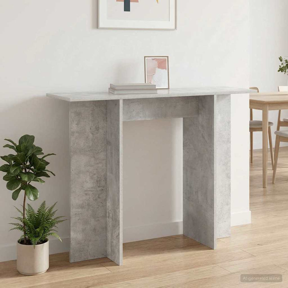 Konsolinis stalas Betono pilka 100 x 30 x 75 cm