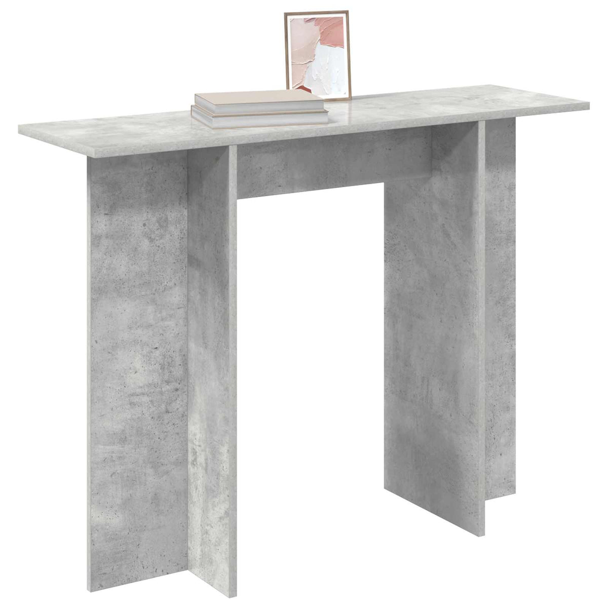 Konsolinis stalas Betono pilka 100 x 30 x 75 cm