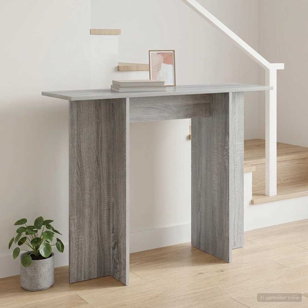 Konsolinis stalas Pilka sonoma ąžuolo 100 x 30 x 75 cm