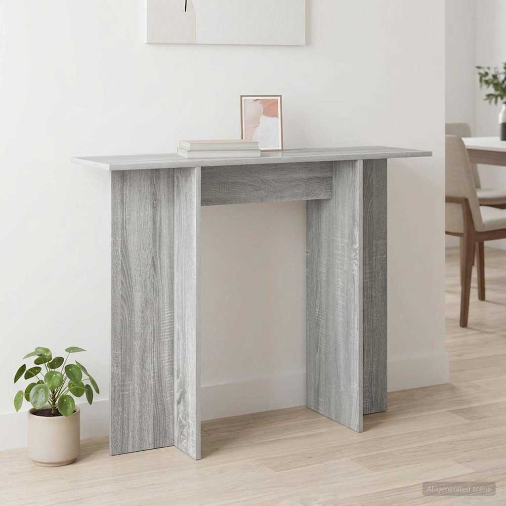 Konsolinis stalas Pilka sonoma ąžuolo 100 x 30 x 75 cm