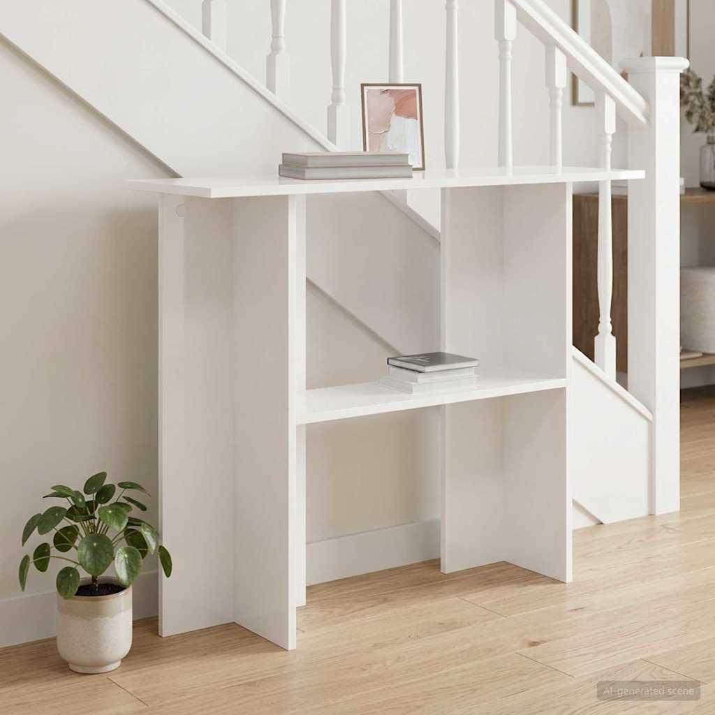 Konsoles galds Balts 100 x 30 x 75 cm Apstrādāta koksne