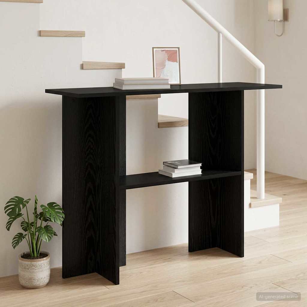Konsoles galds Melnais ozols 100 x 30 x 75 cm