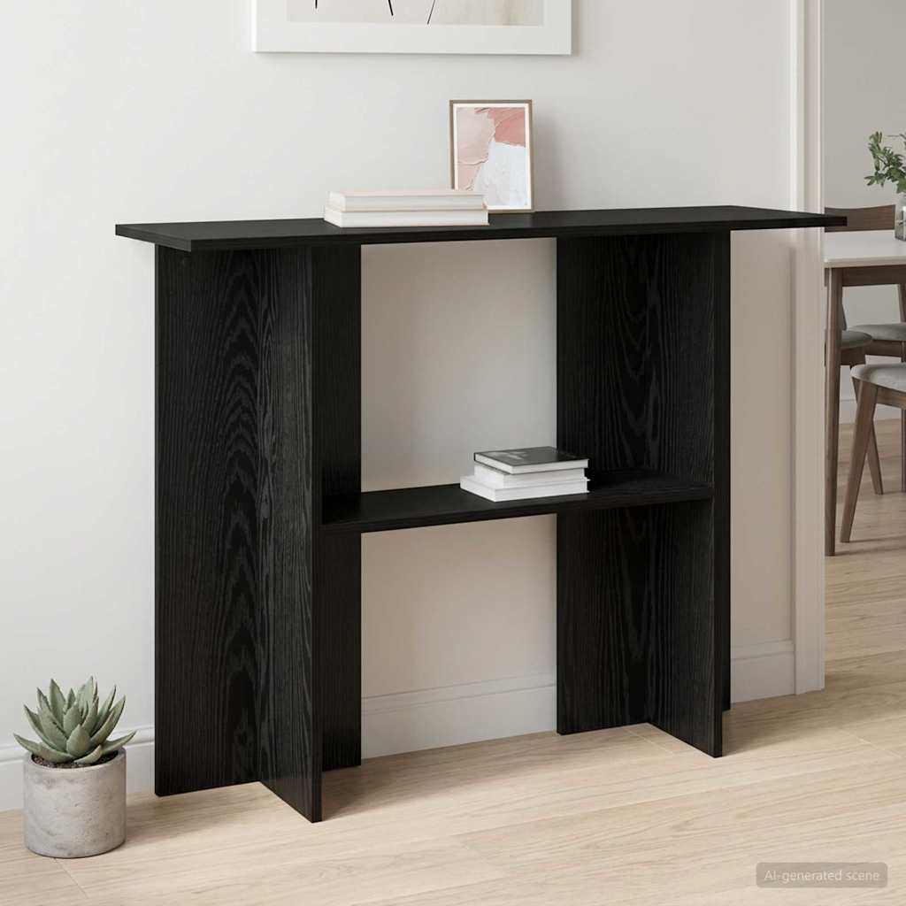 Konsoles galds Melnais ozols 100 x 30 x 75 cm
