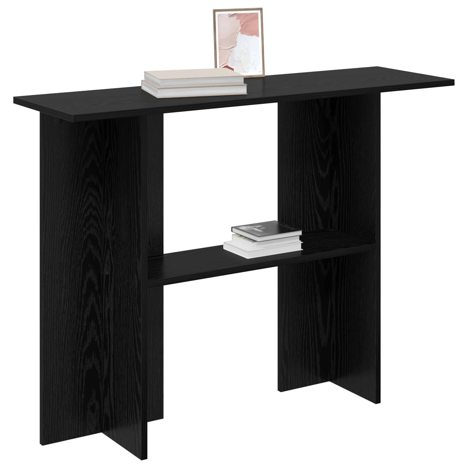 Konsoles galds Melnais ozols 100 x 30 x 75 cm