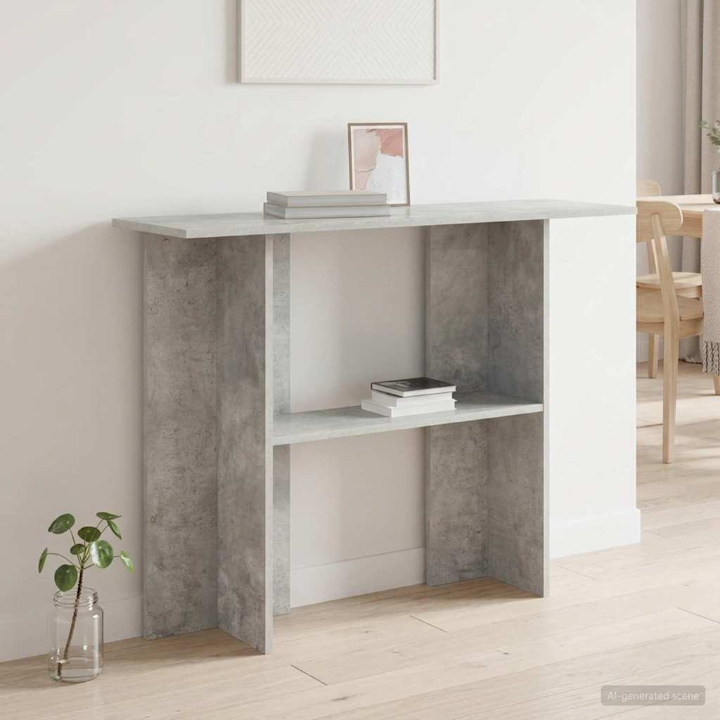 Konsolinis stalas Betono pilka 100 x 30 x 75 cm