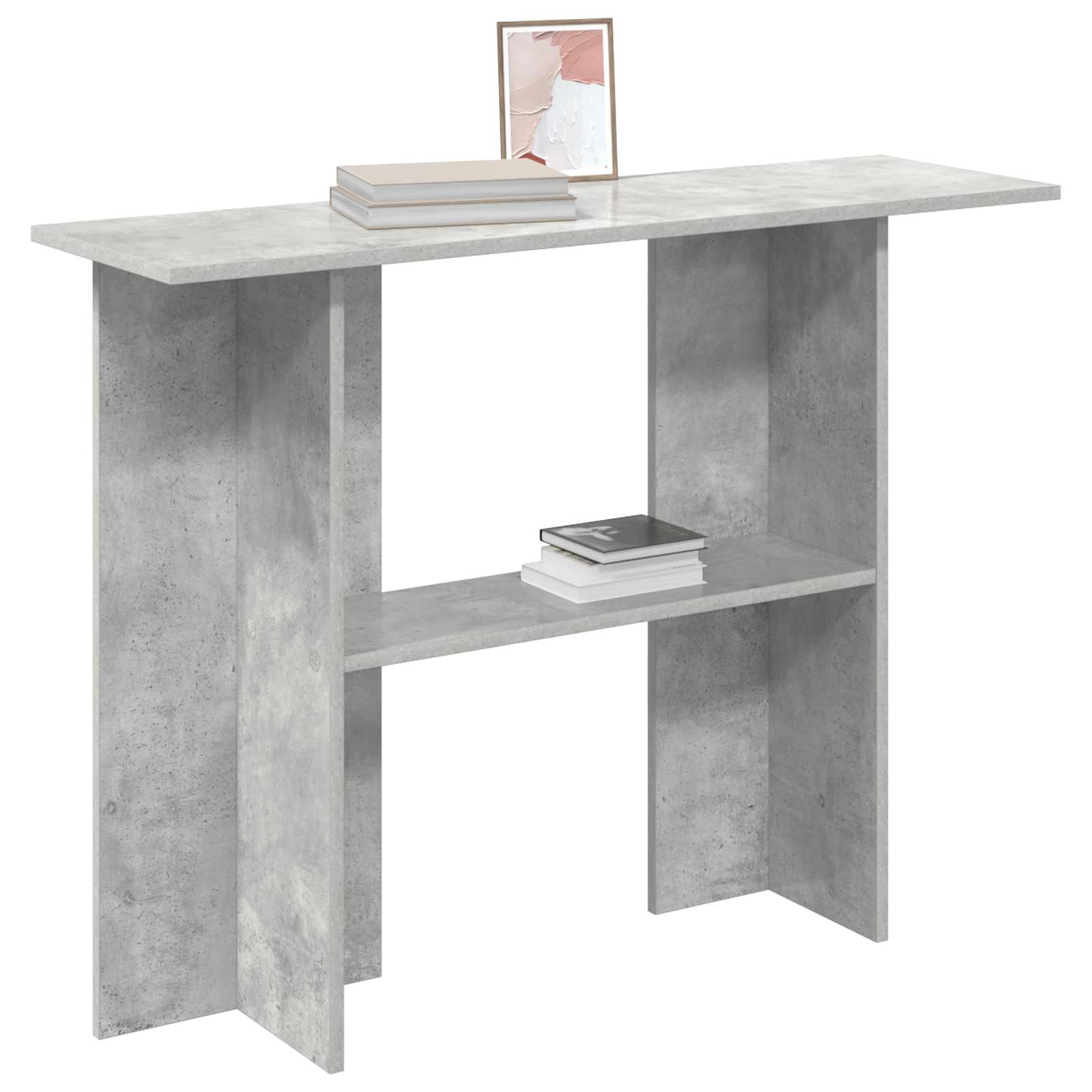 Konsolinis stalas Betono pilka 100 x 30 x 75 cm