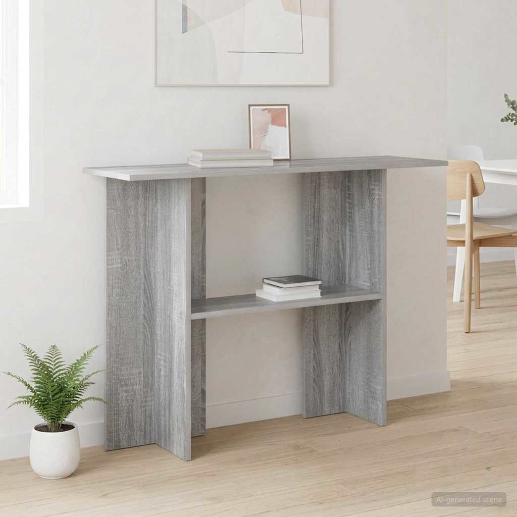 Konsoles galds Pelēka sonoma ozola 100 x 30 x 75 cm