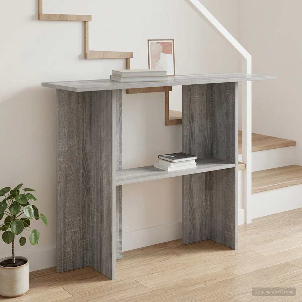 Konsoles galds Pelēka sonoma ozola 100 x 30 x 75 cm