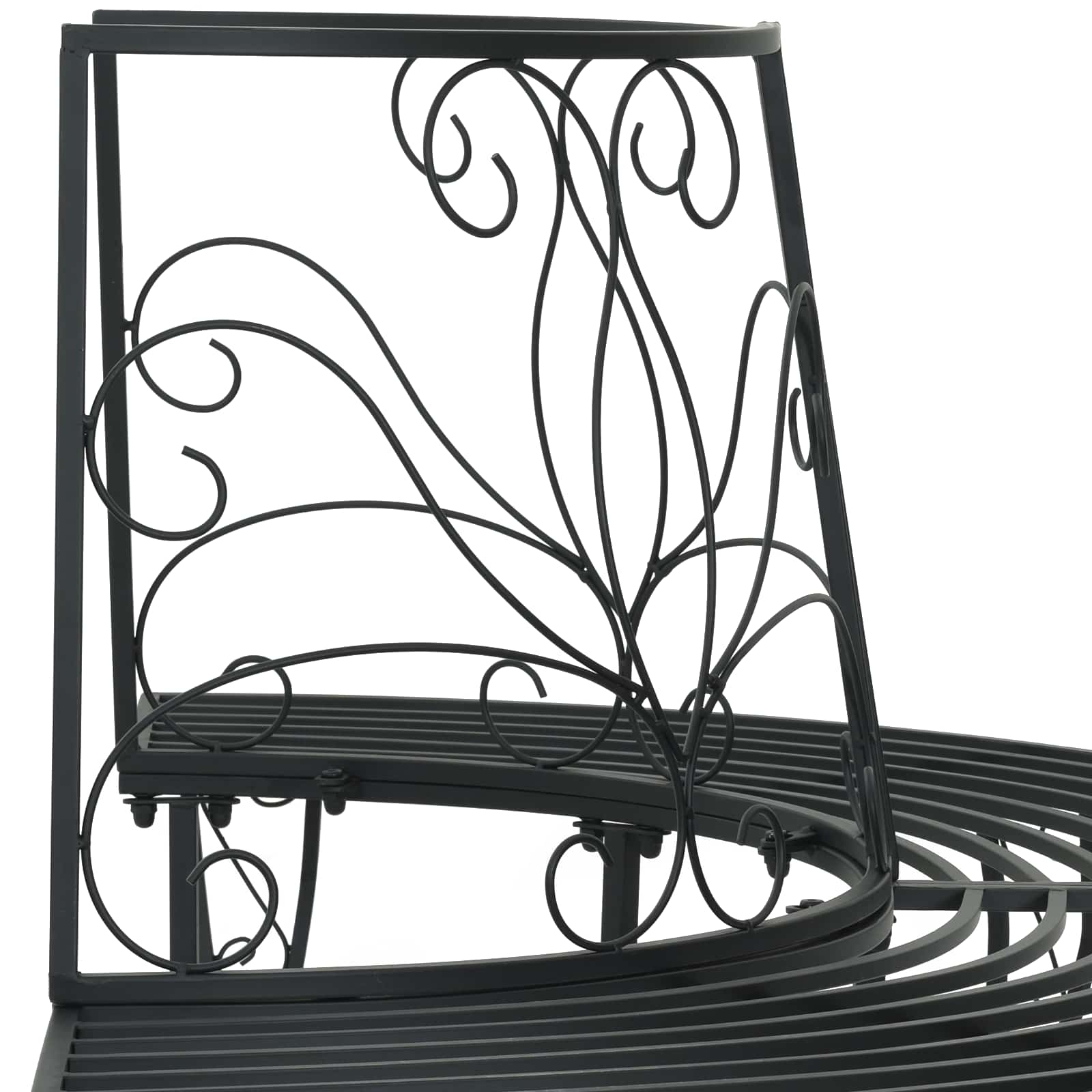 Medžio suolelis 4-Vietų skaičius 160 x 80 x 89 cm Plienas Juoda