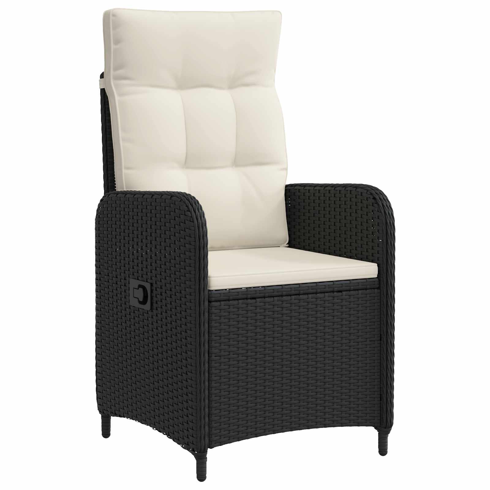 Sulankstoma sodo kėdė Juoda ir kreminė balta 57 x 63 x 94 cm