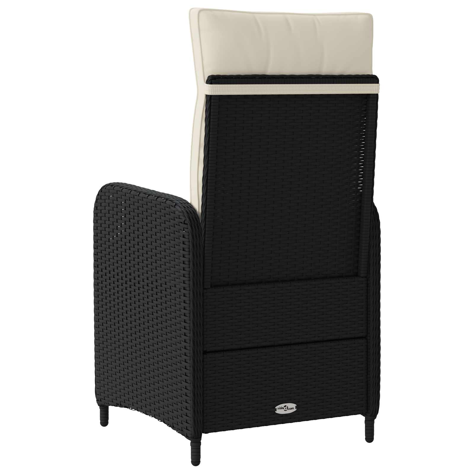 Sulankstoma sodo kėdė Juoda ir kreminė balta 57 x 63 x 94 cm