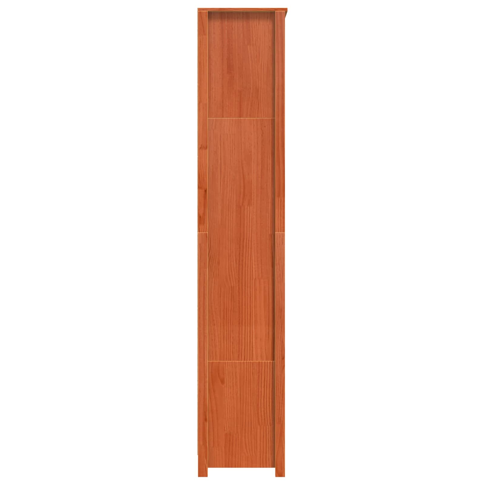 Knygų spinta Vaško ruda 80 x 35 x 183 cm Kietos pušies mediena