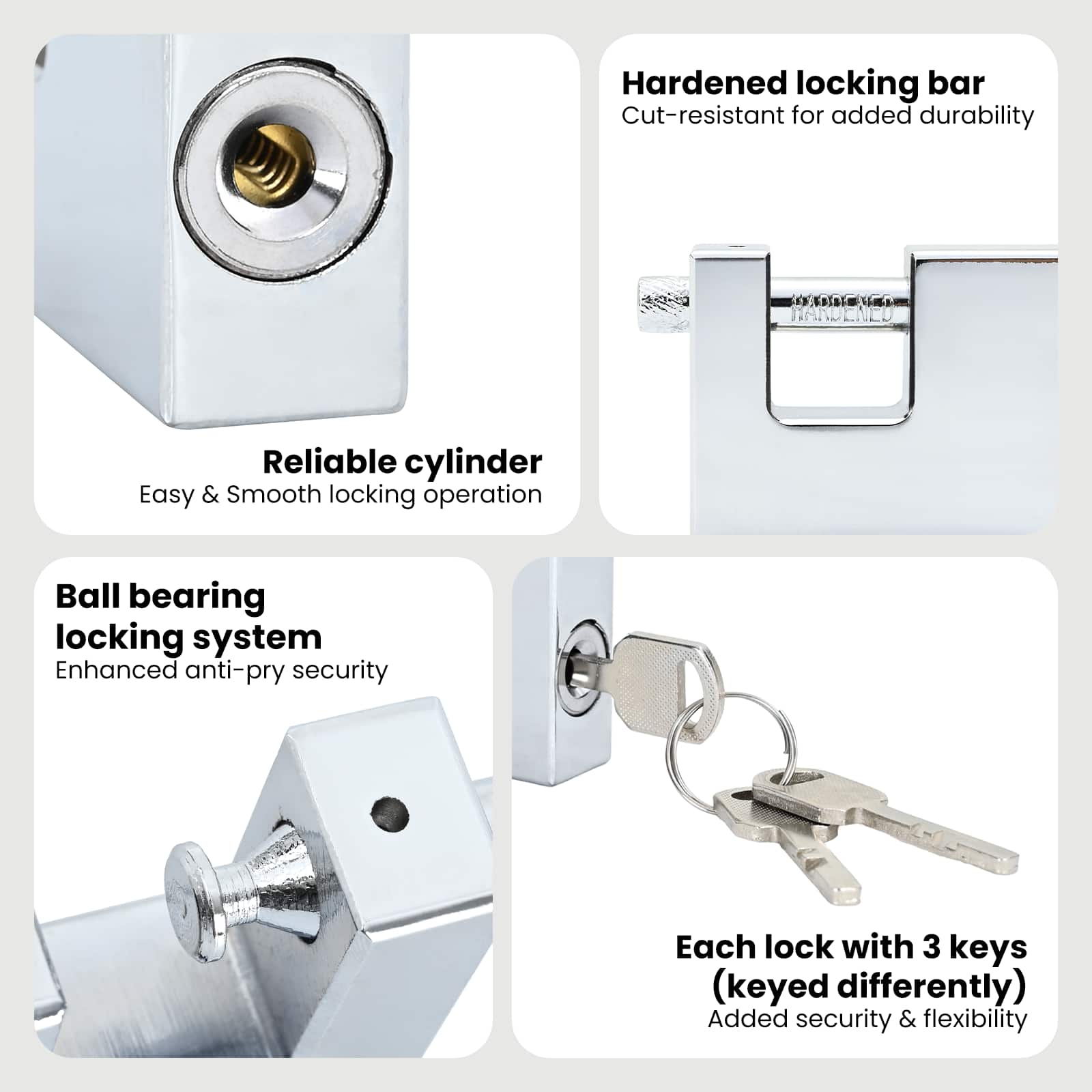 Lock Silver Steel