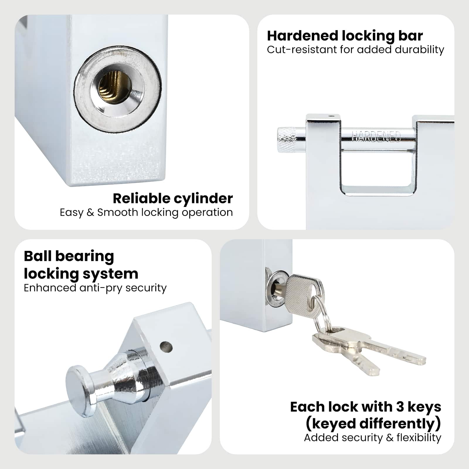 Lock Silver Steel