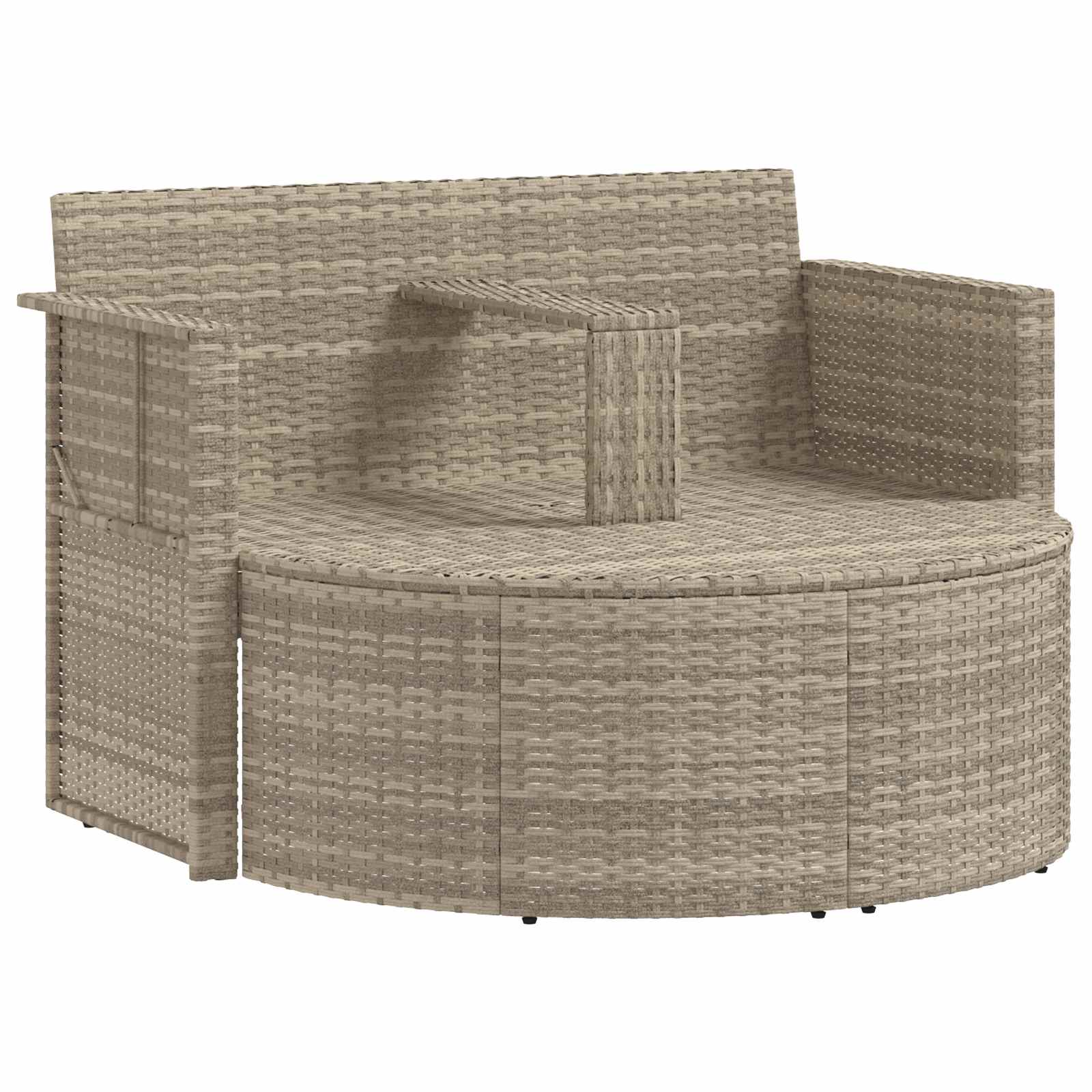 Sodo sofa 8 pcs Šviesiai pilka ir tamsiai pilka poliratanas