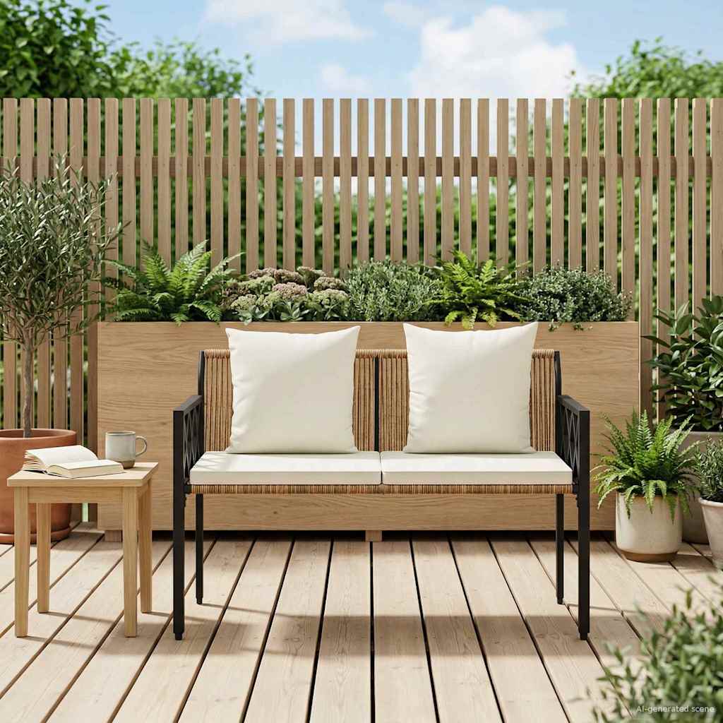Lauko suoleliai 2 -Seater 116 x 56 x 75 cm poliratanas