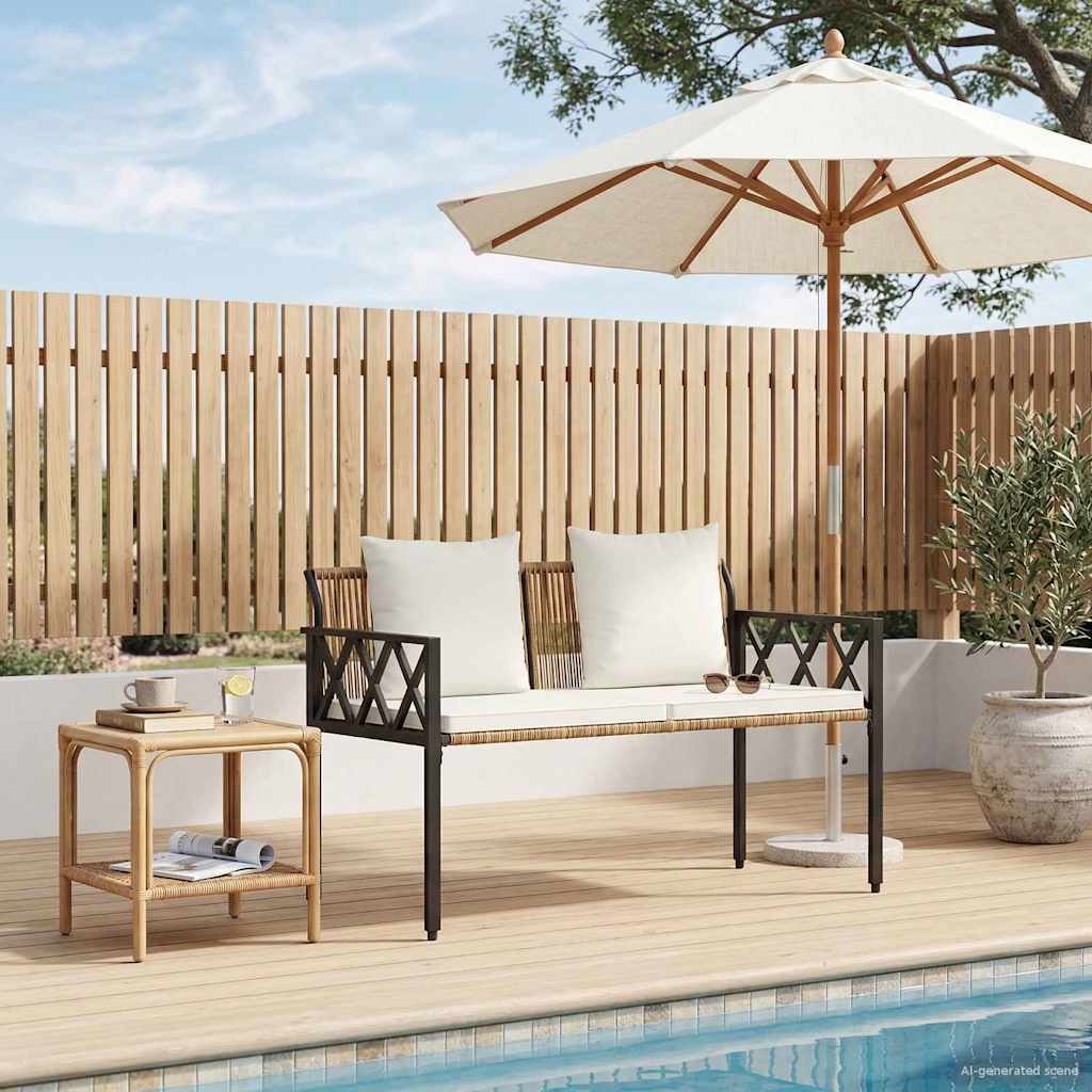 Lauko suoleliai 2 -Seater 116 x 56 x 75 cm poliratanas