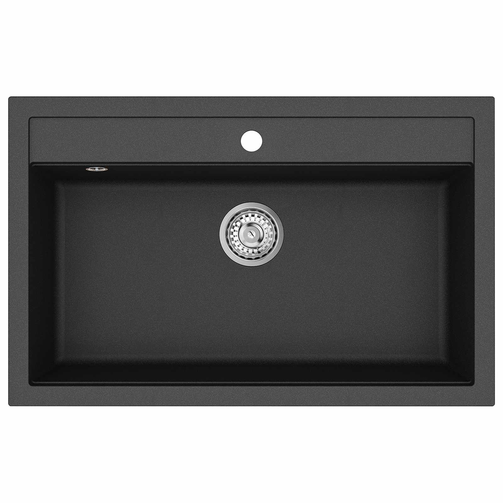 Kriauklė Juoda 795 x 505 mm Granitas