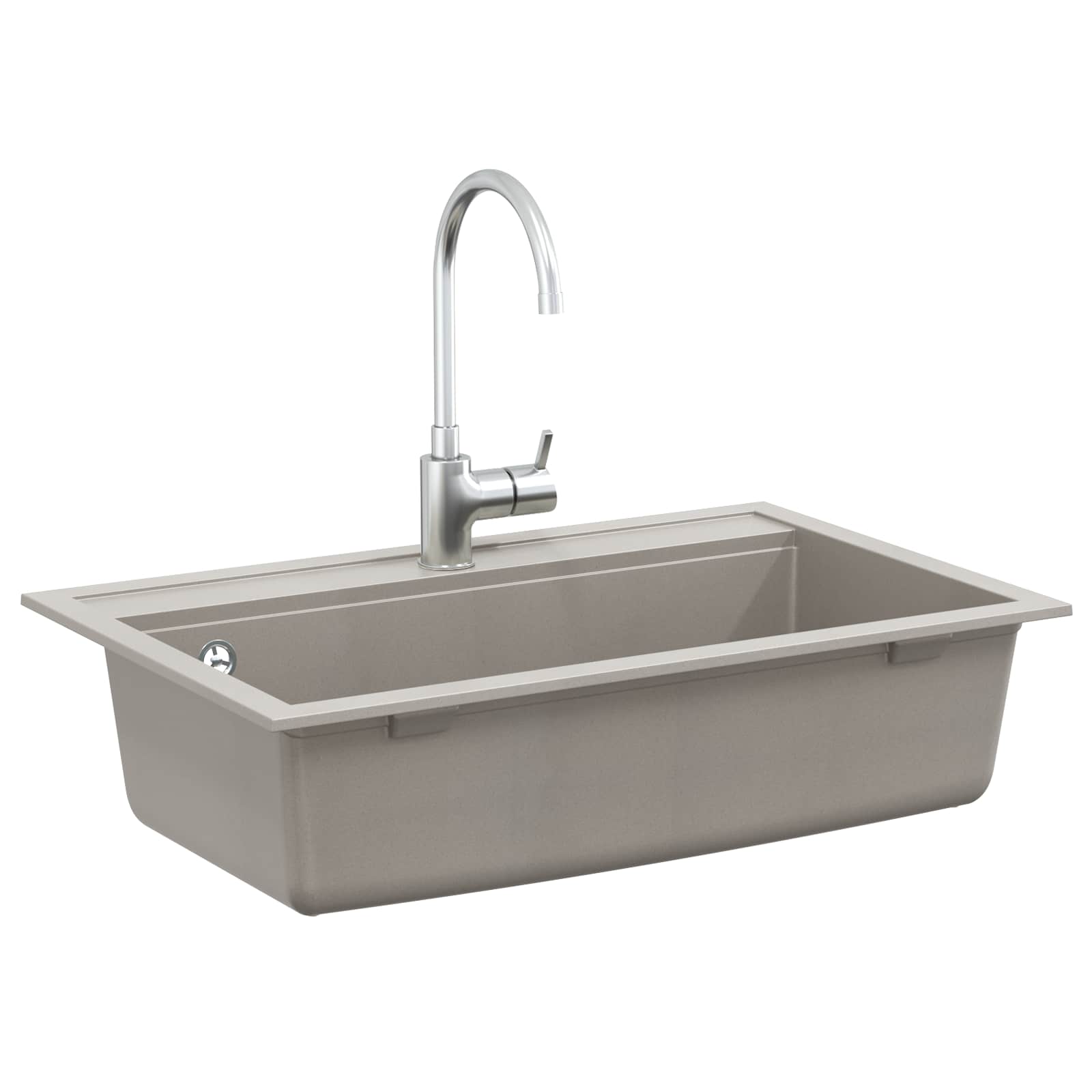 Kriauklė Pilka 795 x 505 mm Granitas