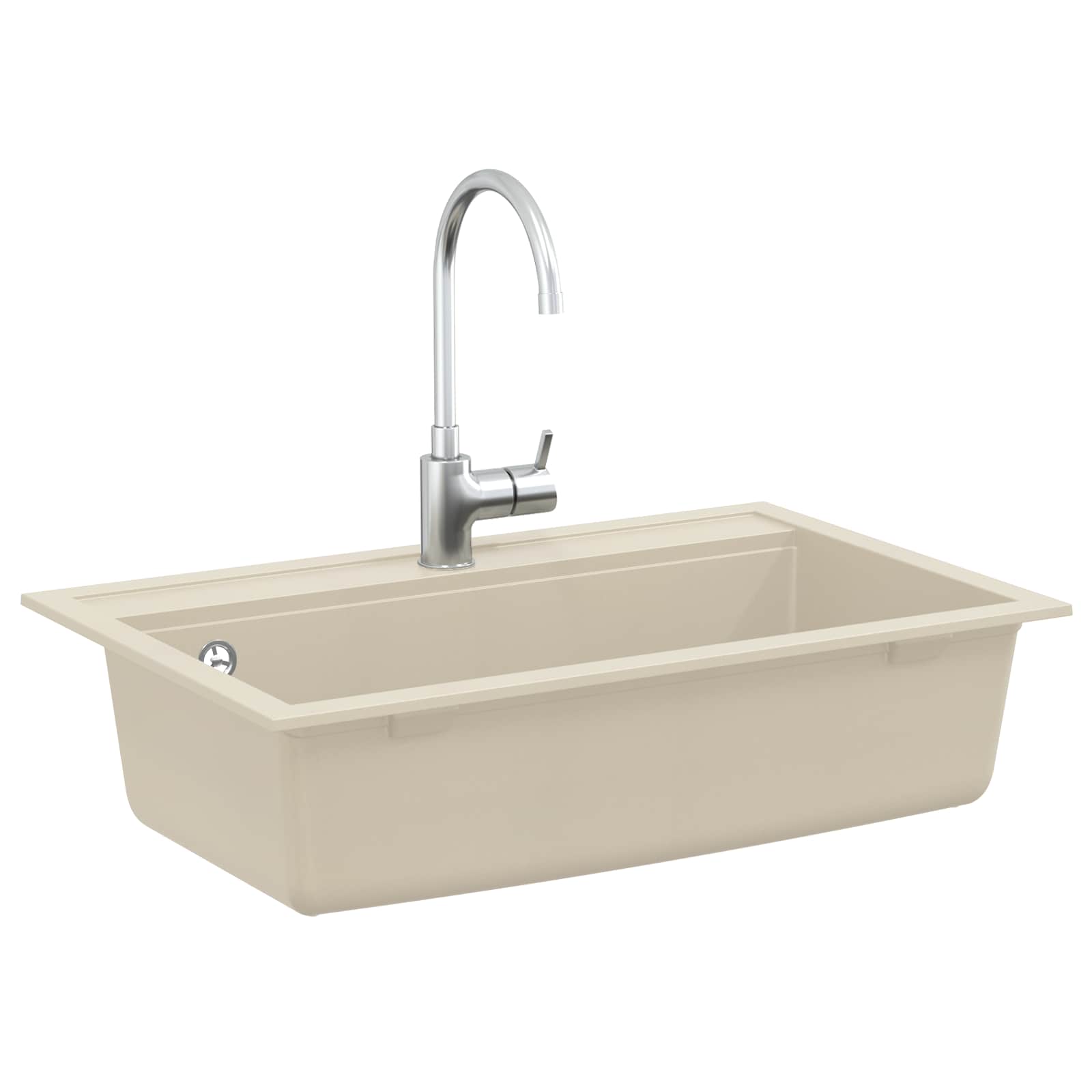 Kriauklė Smėlio 795 x 505 mm Granitas