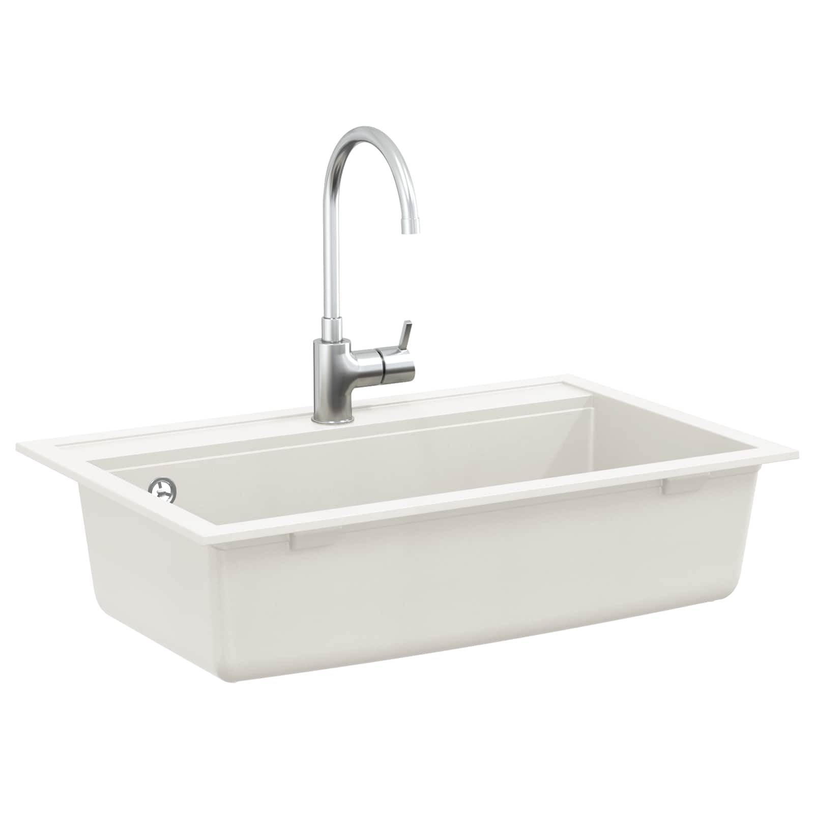 Kriauklė Balta 795 x 505 mm Granitas