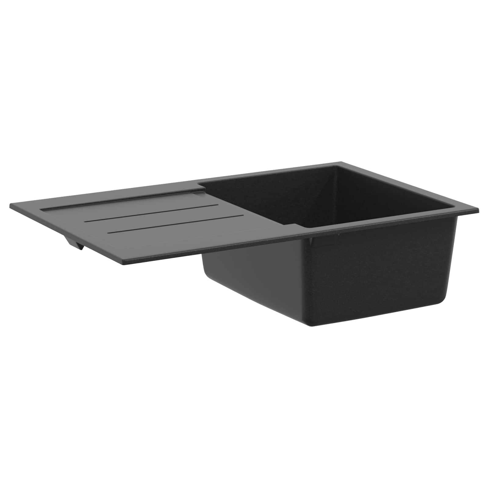 Kriauklė Juoda 780 x 500 mm 80% Kvarcas ir 20% Derva