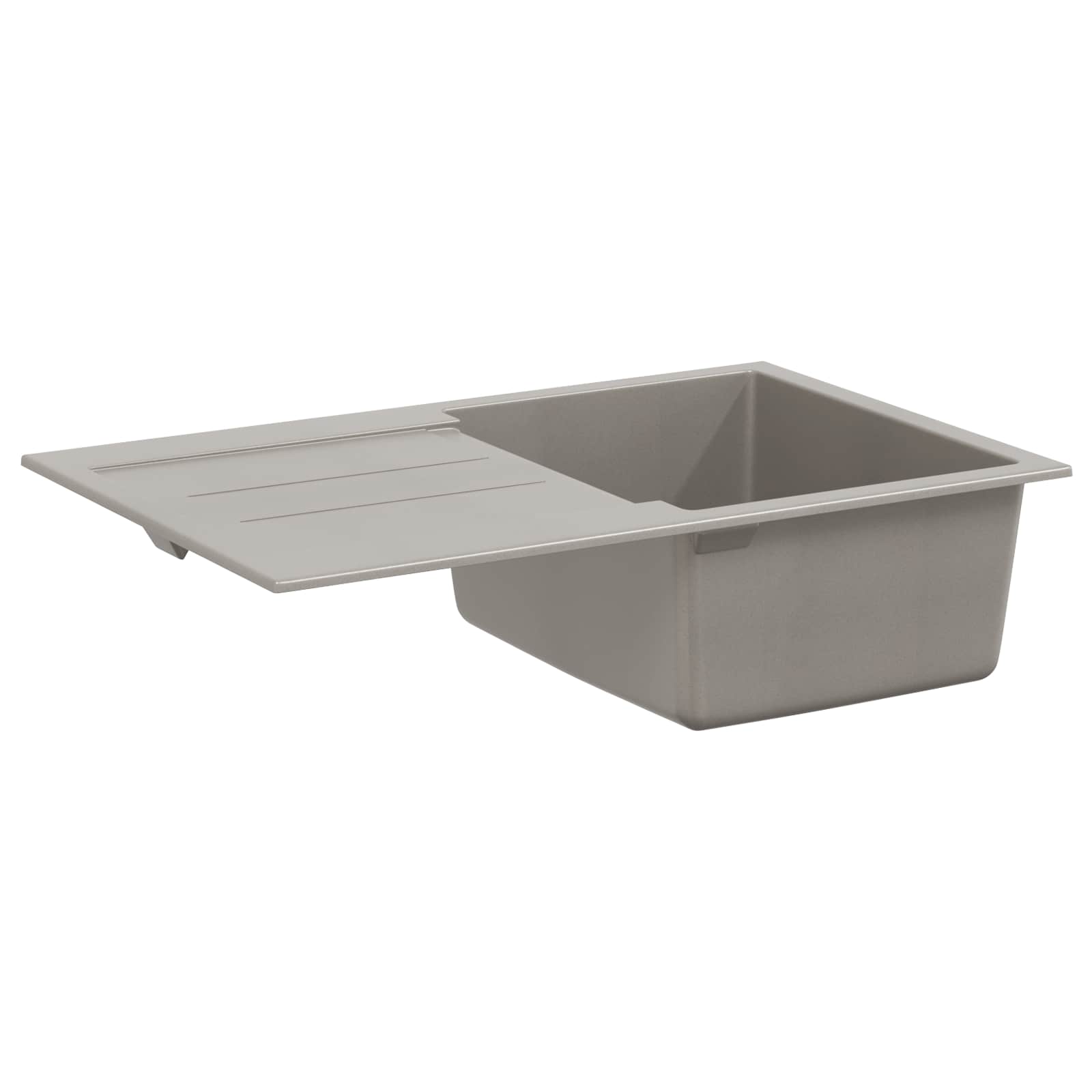 Izlietne Pelēka 780 x 500 mm 80% Kvarcs un 20% Sveķi
