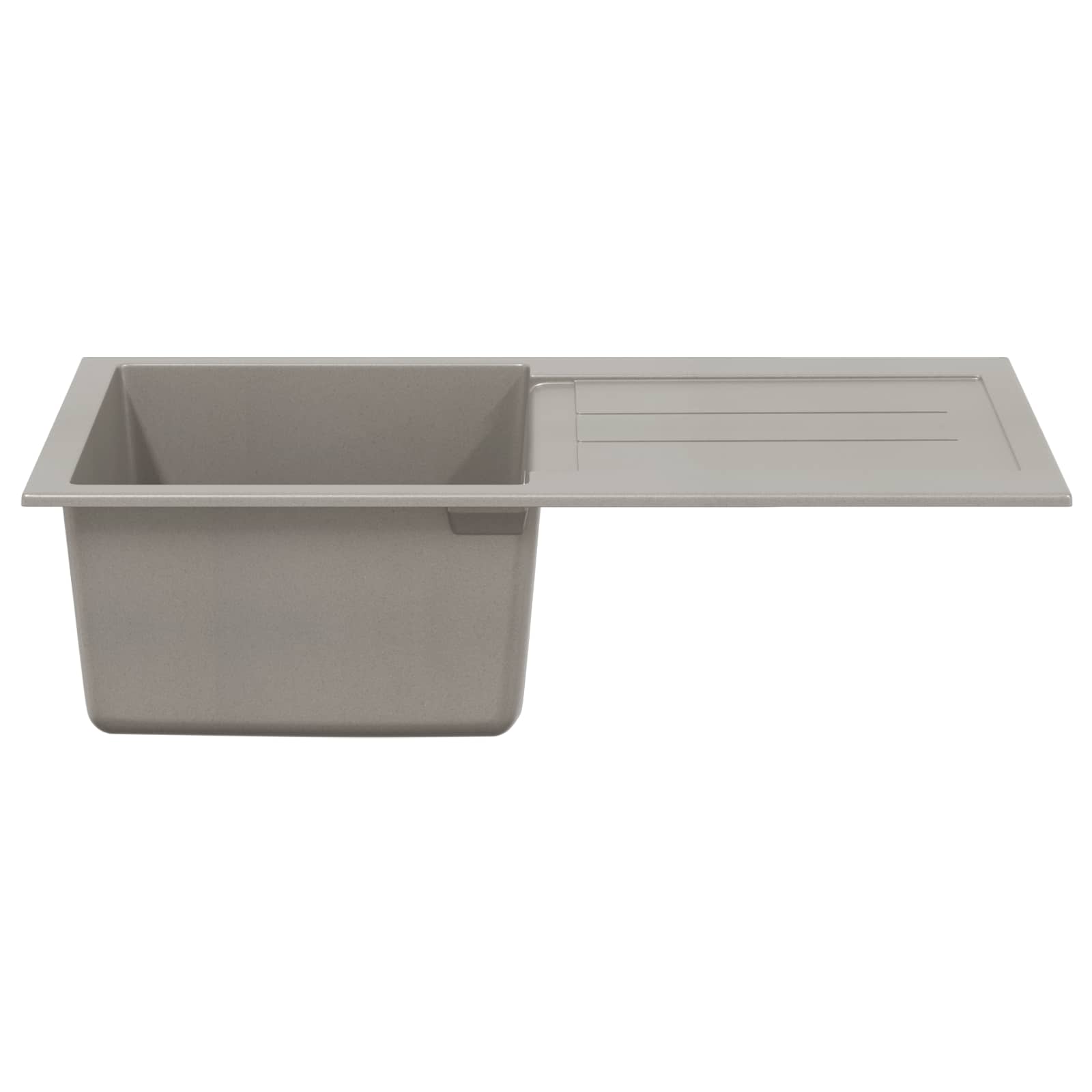 Izlietne Pelēka 780 x 500 mm 80% Kvarcs un 20% Sveķi