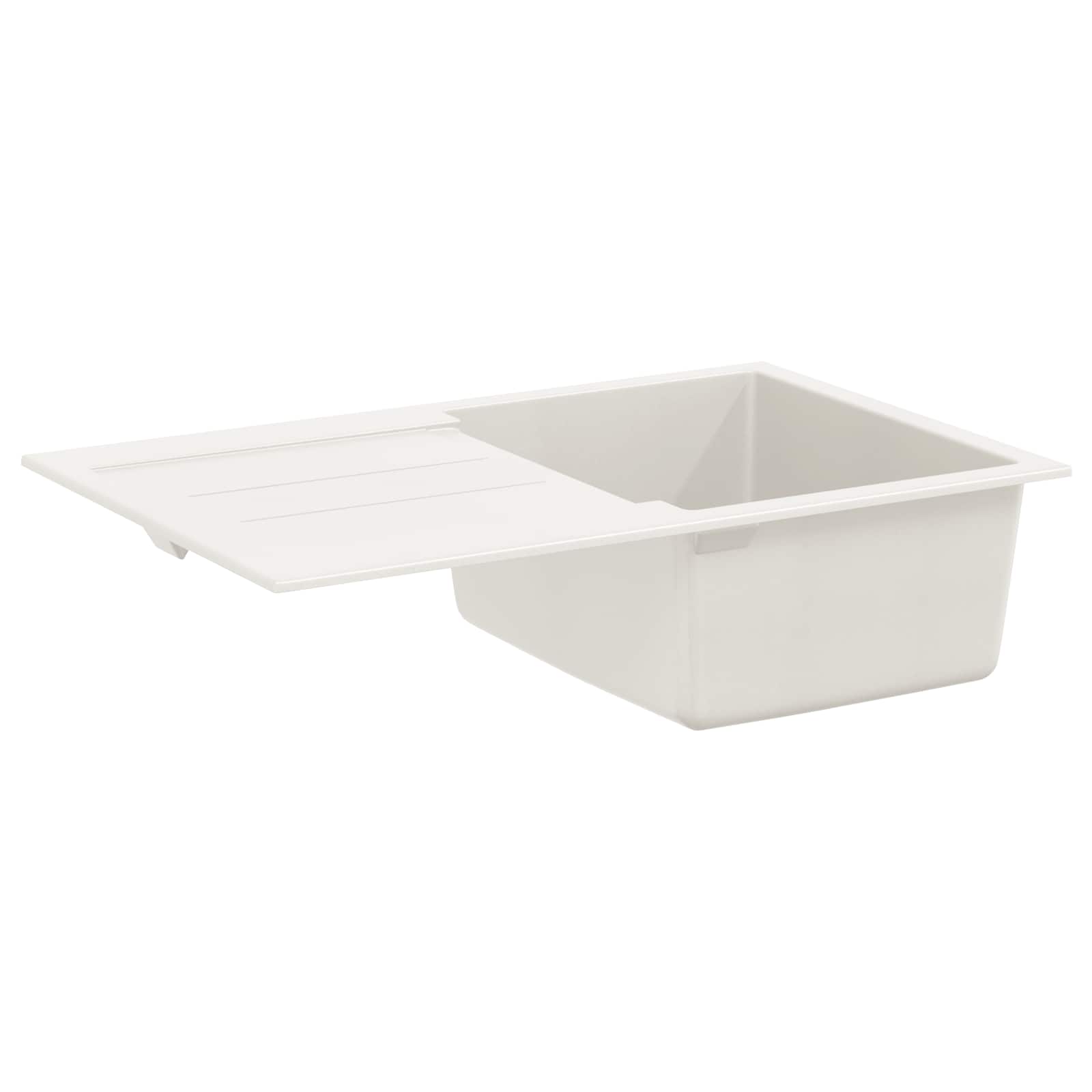 Izlietne Balta 780 x 500 mm 80% Kvarcs un 20% Sveķi