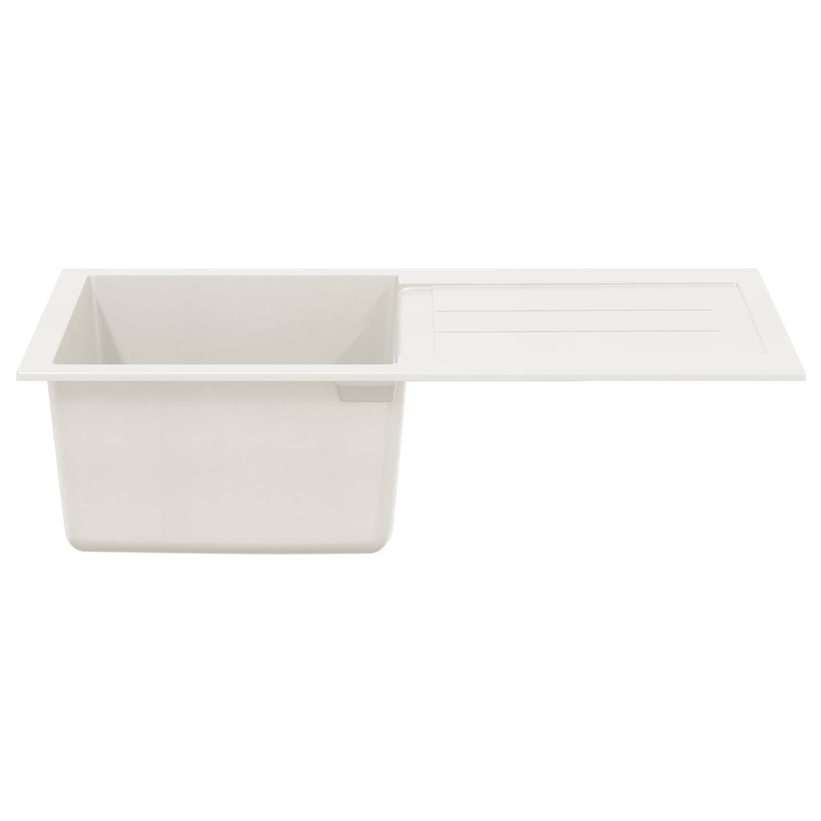 Izlietne Balta 780 x 500 mm 80% Kvarcs un 20% Sveķi