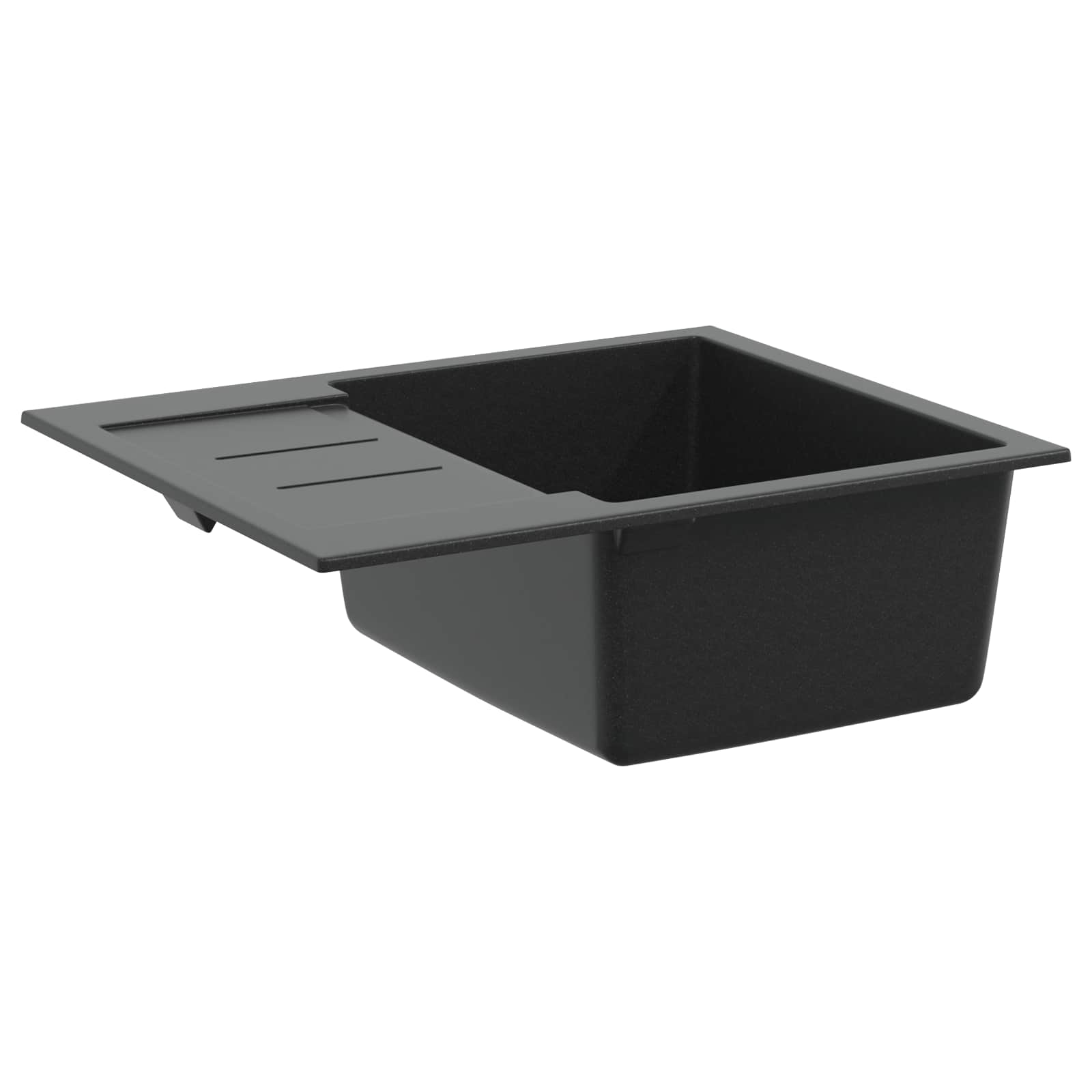 Kriauklė Juoda 620 x 500 mm 80% Kvarcas ir 20% Derva