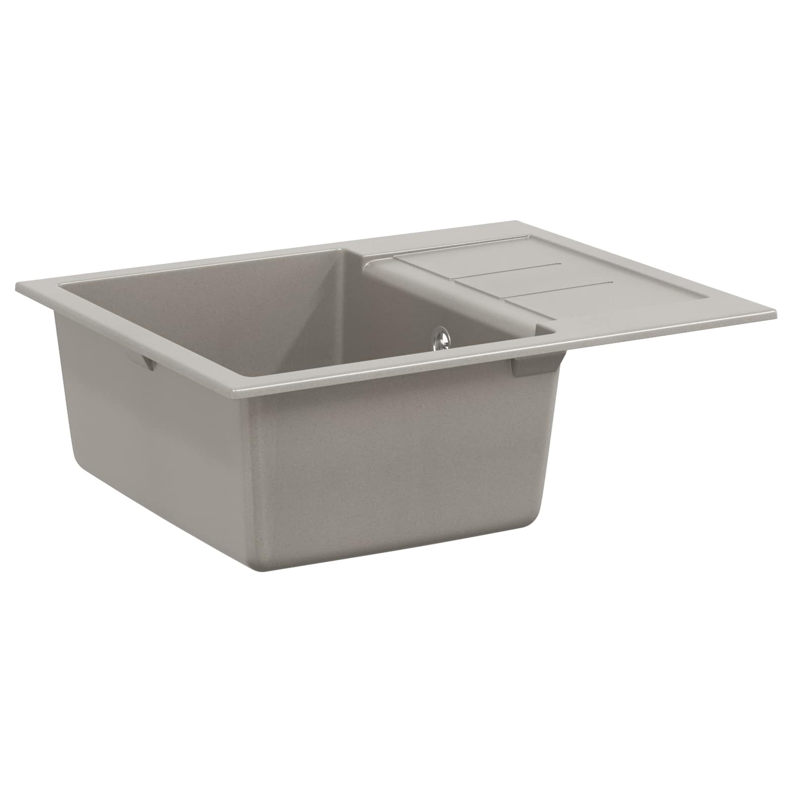 Izlietne Pelēka 620 x 500 mm 80% Kvarcs un 20% Sveķi