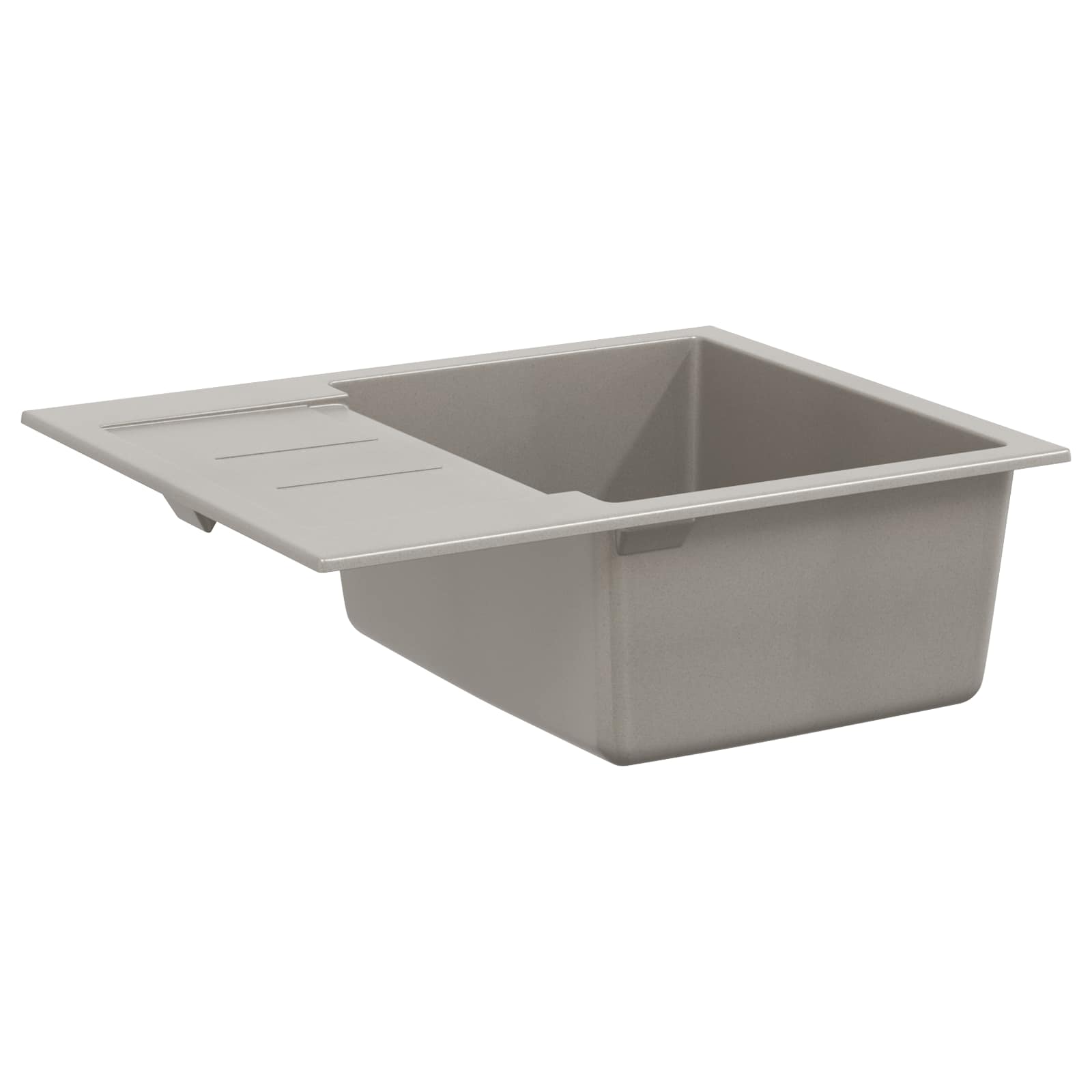 Izlietne Pelēka 620 x 500 mm 80% Kvarcs un 20% Sveķi