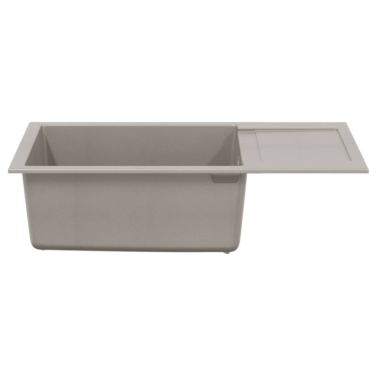 Izlietne Pelēka 780 x 500 mm 80% Kvarcs un 20% Sveķi