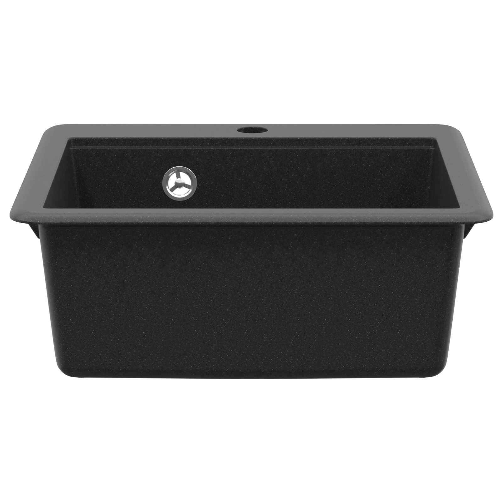 Kriauklė Juoda 470 x 440 mm Granitas