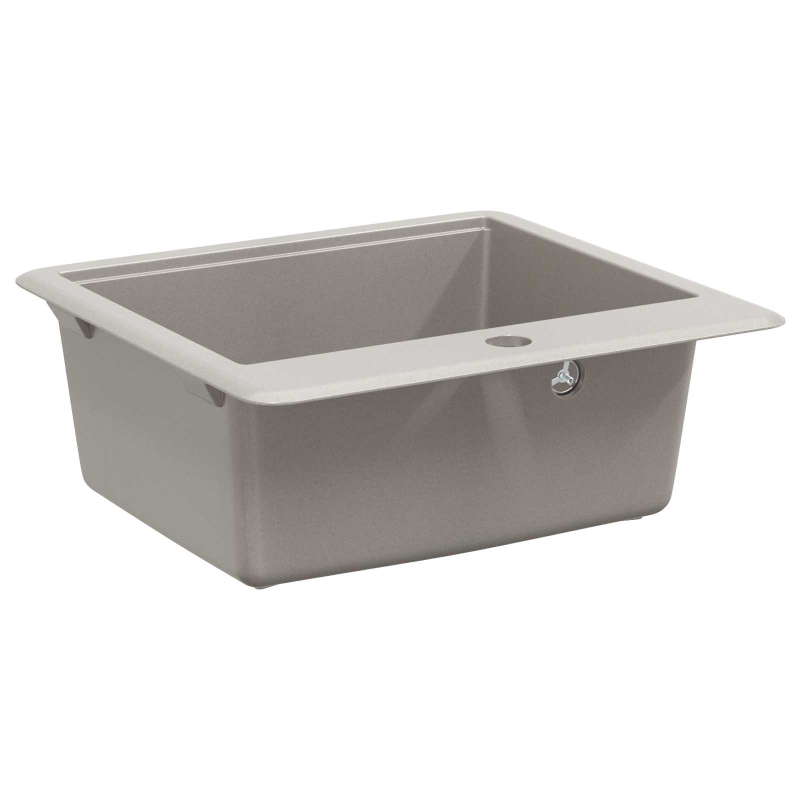 Kriauklė Pilka 470 x 440 mm Granitas