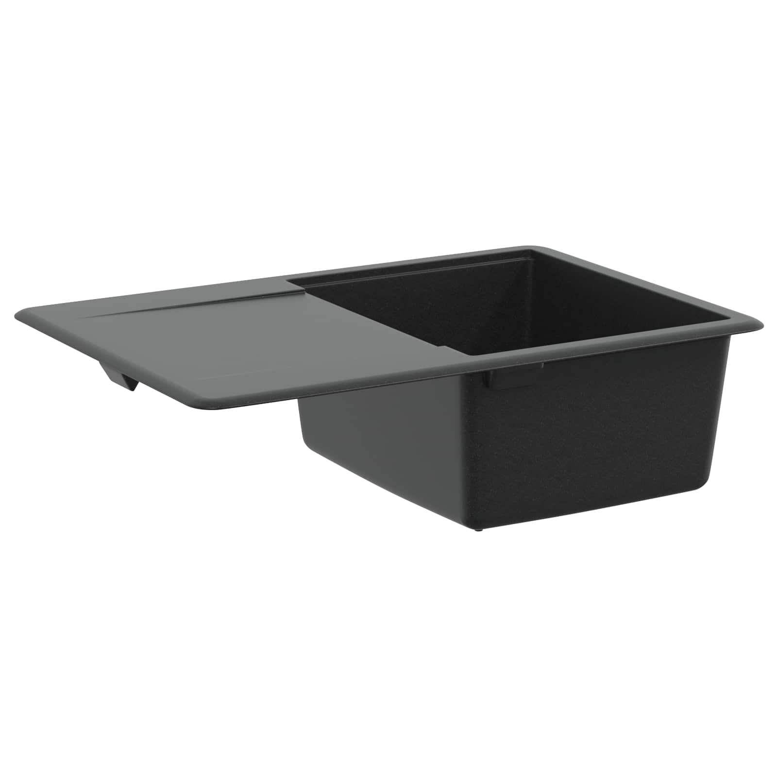 Kriauklė Juoda 670 x 460 mm Granitas