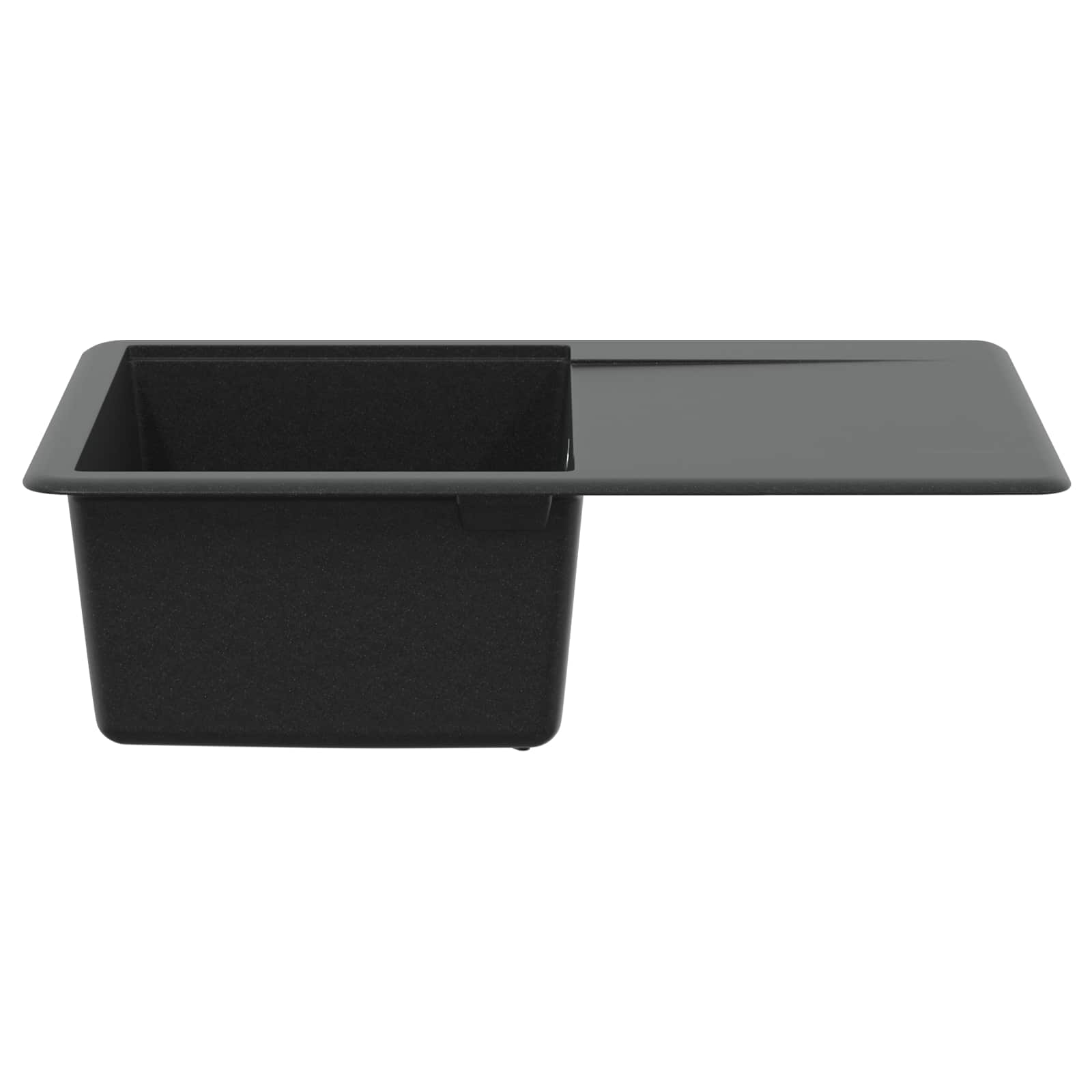 Kriauklė Juoda 670 x 460 mm Granitas