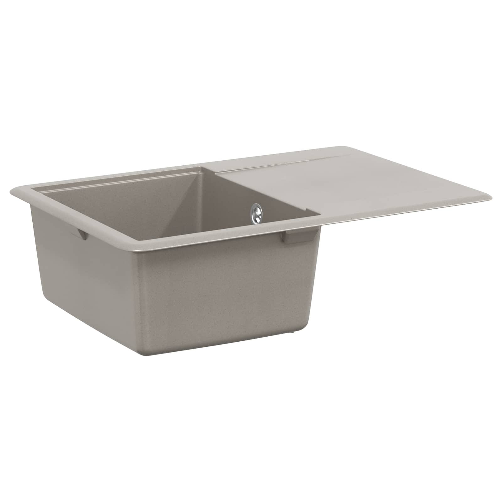 Kriauklė Pilka 670 x 460 mm 80% Kvarcas ir 20% Derva