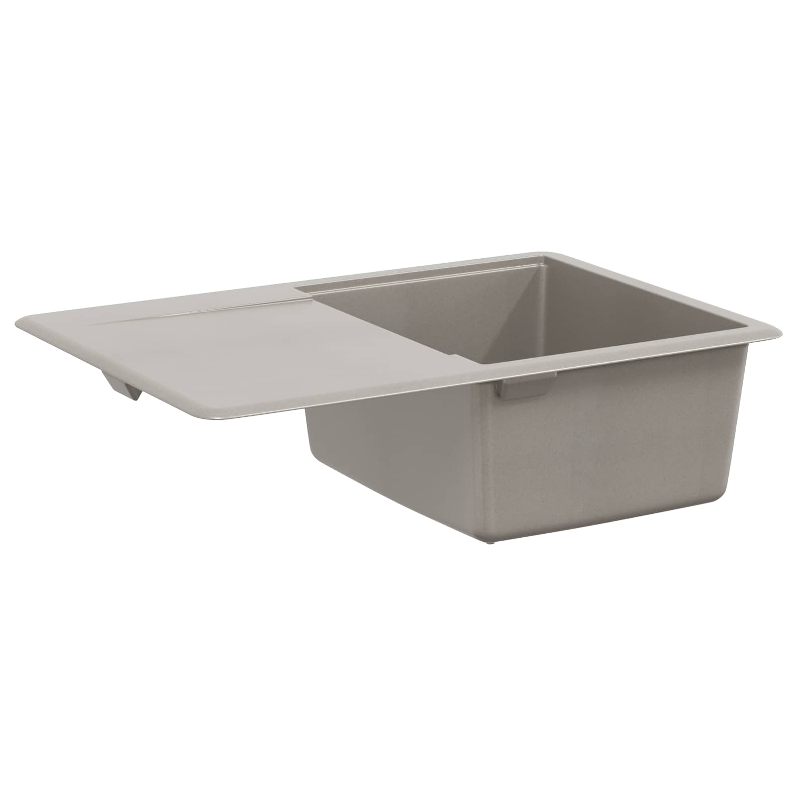 Kriauklė Pilka 670 x 460 mm 80% Kvarcas ir 20% Derva