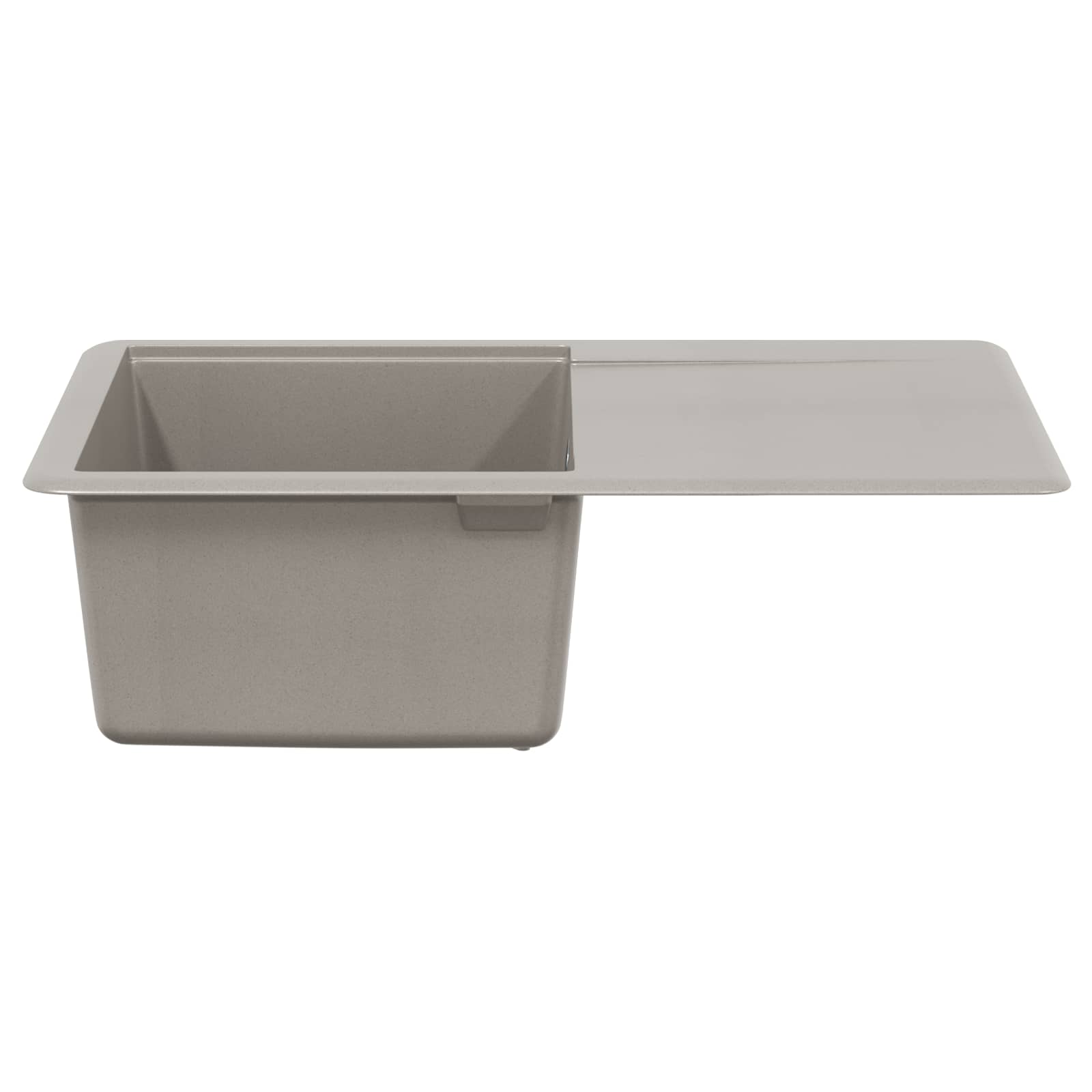 Kriauklė Pilka 670 x 460 mm 80% Kvarcas ir 20% Derva