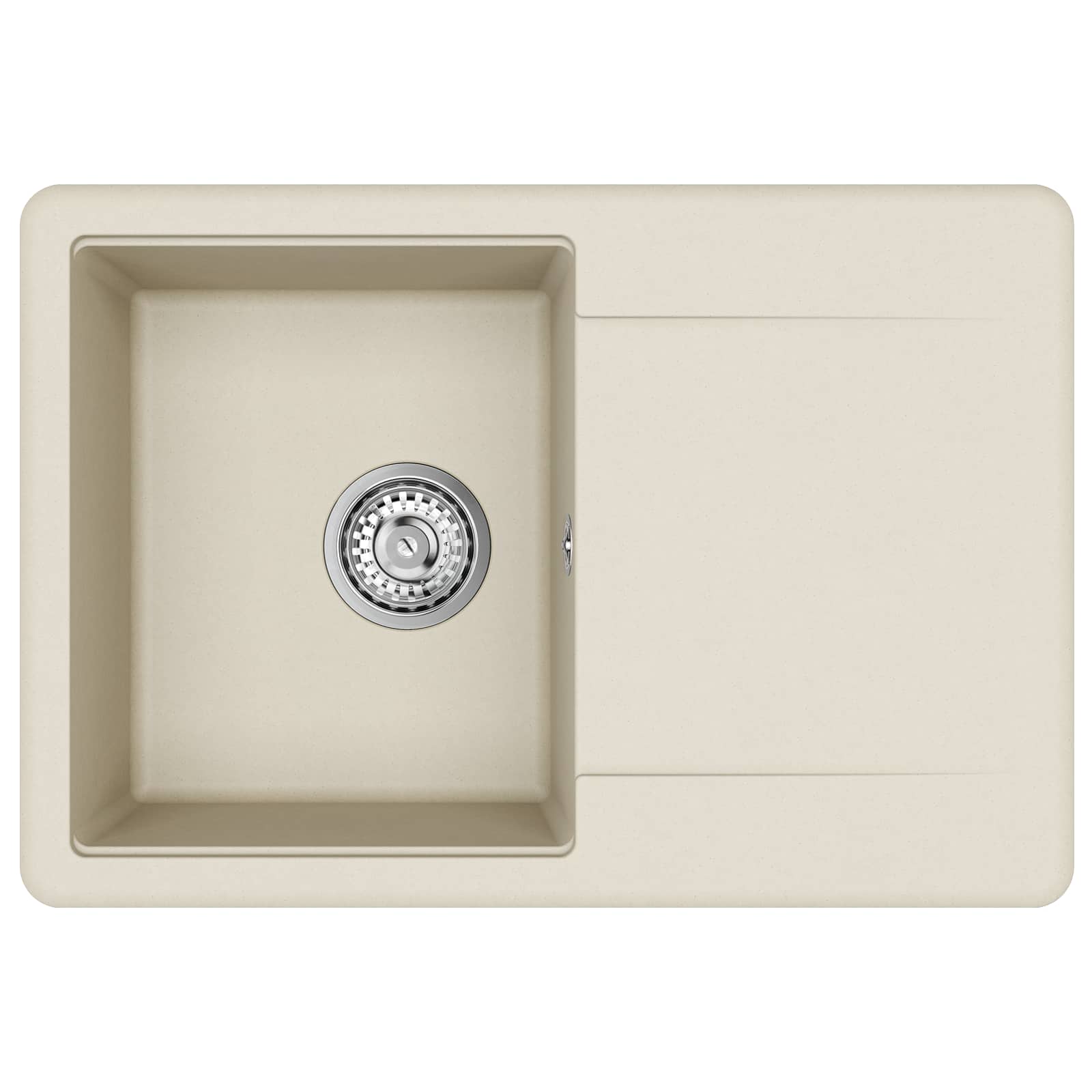 Kriauklė Smėlio 670 x 460 mm 80% Kvarcas ir 20% Derva