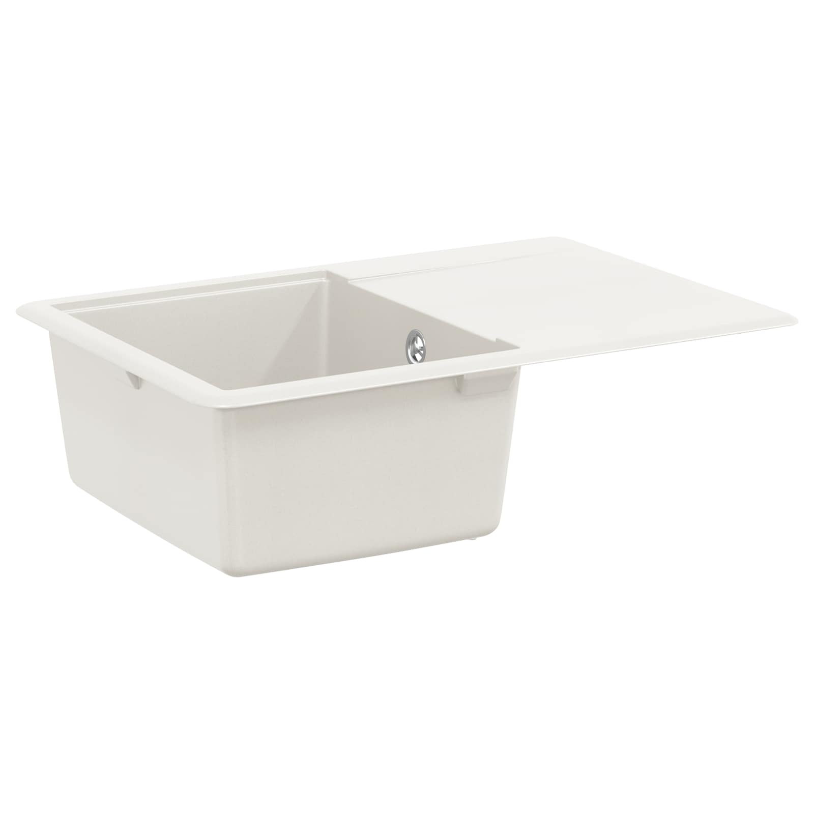 Kriauklė Balta 670 x 460 mm 80% Kvarcas ir 20% Derva